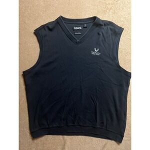 Ashworth Large Valhalla Golf Club Black Pullover V-neck Sleeveless Vest (Z)